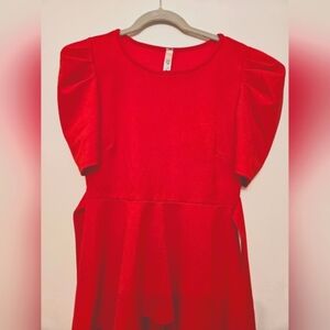 Steps NY Women's Dress, Red
